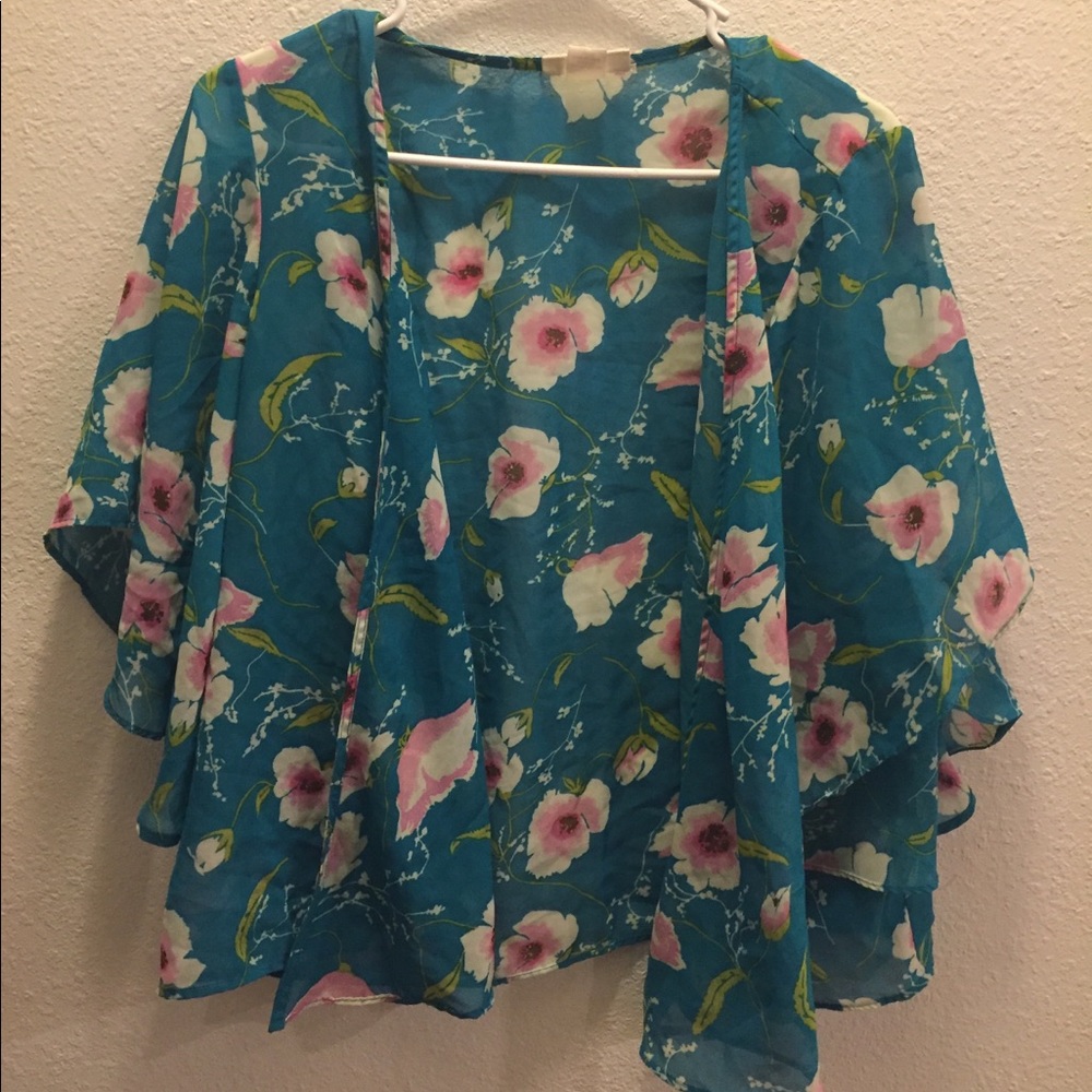 Floral Print Kimono